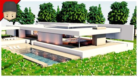 Modern House Minecraft Minecraft How To Build A Realistic Modern