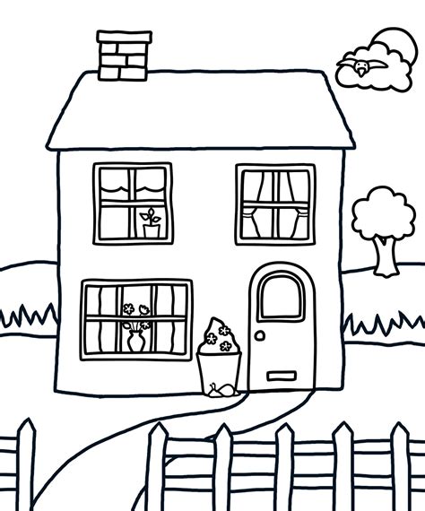 The Best House Coloring Pages Printable Tristan Website