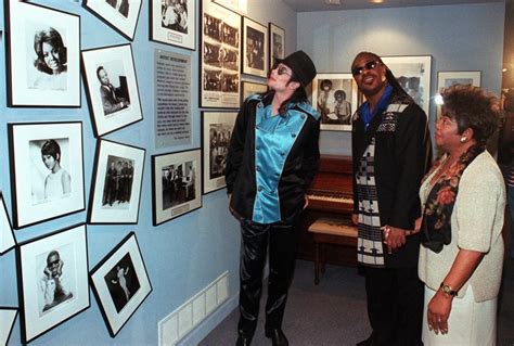 Michael Jackson And Stevie Wonder On A Visit To Motown Michael Jackson