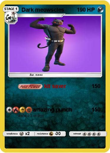 Pokémon Dark Meowscles 1 1 Kit Saver My Pokemon Card