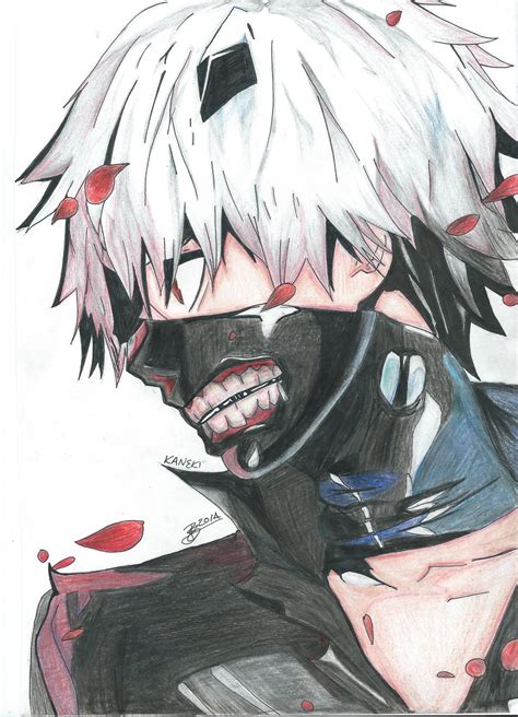 Carnival, theatrical, sports, professional, protective, military, medical, cosmetic and even emotional mask, which we can wear every day. Kaneki Ken - Tokyo Ghoul by Lesterfied on DeviantArt