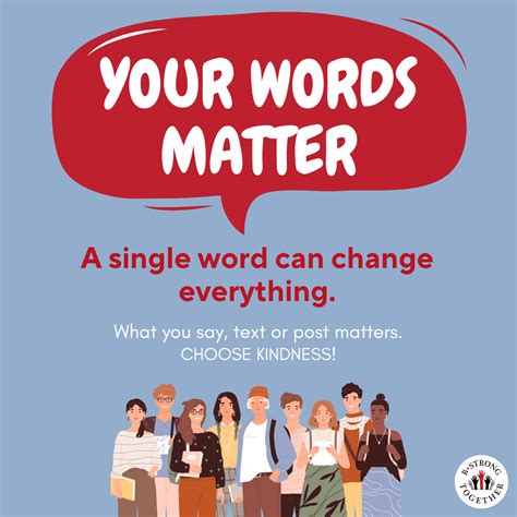 Words Matter Bstrong Together
