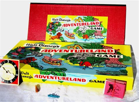 Walt Disney Adventureland Board Game Vintage Parker Brothers Etsy