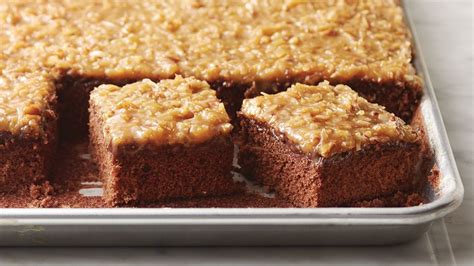 Prepare cake mix according to package directions. Easy German Chocolate Sheet Cake Recipe - Tablespoon.com