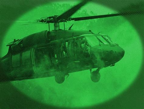 Uh 60 Black Hawk In Night Vision Stock Images Page Everypixel