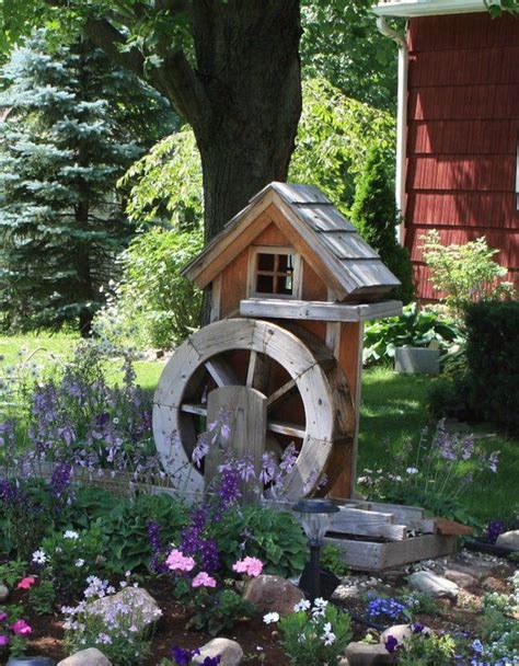 Waterwheel My Father Made For His Yard Diy Garden Fountains Water