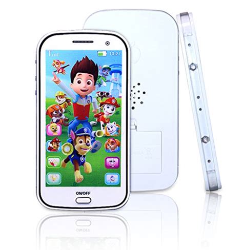 Cooplay White Dog Toy Mobile Cell Phone Touch Screen