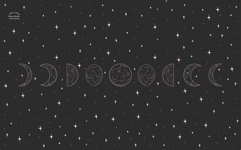 Free Moon Phases Tech Wallpaper — Samantha Castro