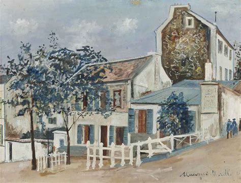 Maurice Utrillo 1883 1955 Le Lapin Agile Sous La Neige Circa 1950