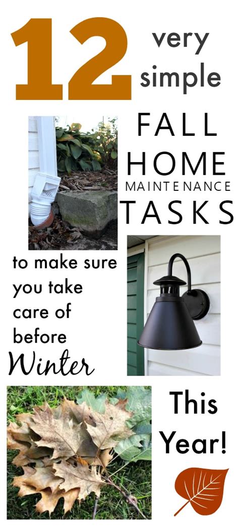 12 1 Very Simple Fall Home Maintenance Tasks To Prepare Your Home For