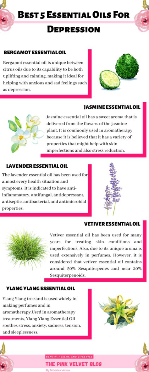 Best 5 Essential Oils For Depression Stress And Anxiety The Pink Velvet Blog
