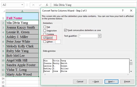 How To Split Full Name To First And Last Name In Excel