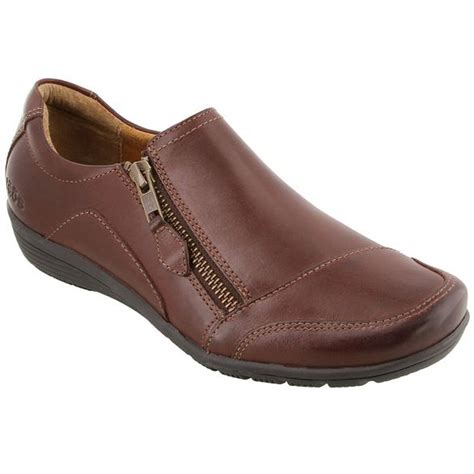 Taos Womens Character Brunette Leather Lauries Shoes
