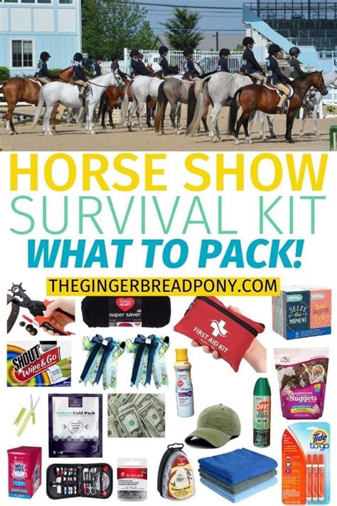 Horse Show Survival Kit What To Pack The Gingerbread Pony Show