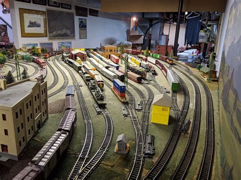 The Main Switching And Storage Yard Model Railroad Train Layout Yard