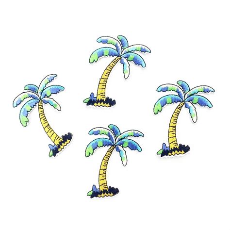 Coconut Tree Patch Embroidered Iron On Patches For Clothing Iron On