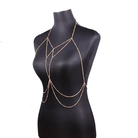 Women Sexy Swimsuit Chain Gold Body Chain Waist Belly Chains Fashion Beach Jewelry For