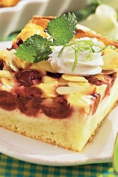 We did not find results for: Käsekuchen vom Blech mit Kirschen und Mandeln | Rezept ...