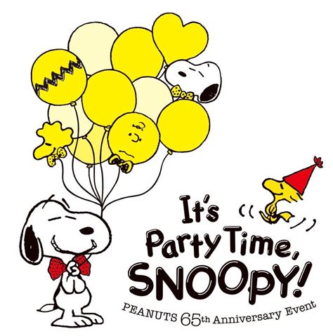 Its Party Time Snoopy Snoopy And Woodstock With Snoopy Holding