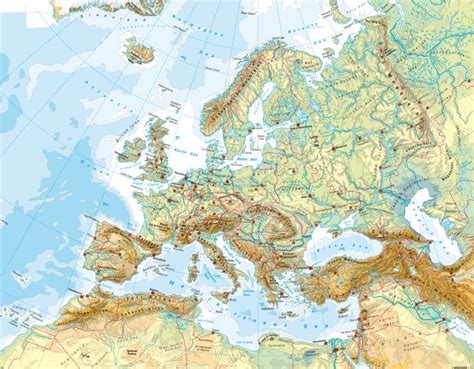 Diercke Weltatlas Kartenansicht Europe Physical Map 978 3 14