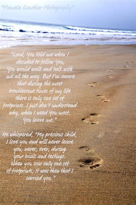 Footprints In The Sand With Quote By Pamelagauthierphotos On Etsy 25