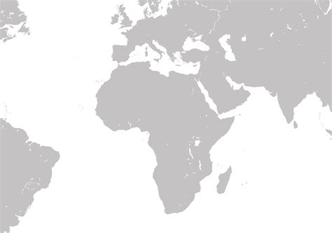 Europe And Middle East Map Outline