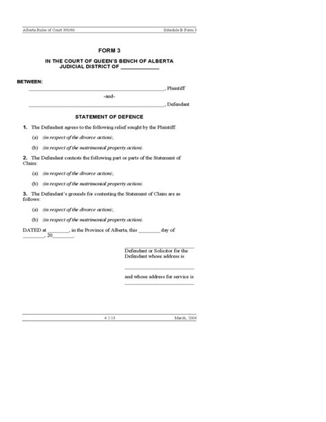 Have you and your spouse decided to separate? 19 Divorce Forms (Statement, Petition, Agreement, etc)- Alberta Free Download