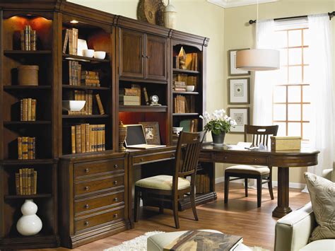 Cherry Creek Wall Unit With Partner Desk By Hooker Furniture Partners