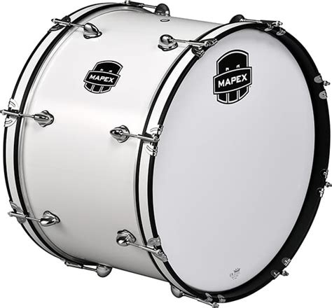 Mapex Contender Cbc2214 Marching Bass Drum 22x14 Wo Carrier Snow