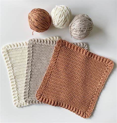 Daisy Farm Crafts Dishcloth Crochet Pattern Crochet Dishcloths