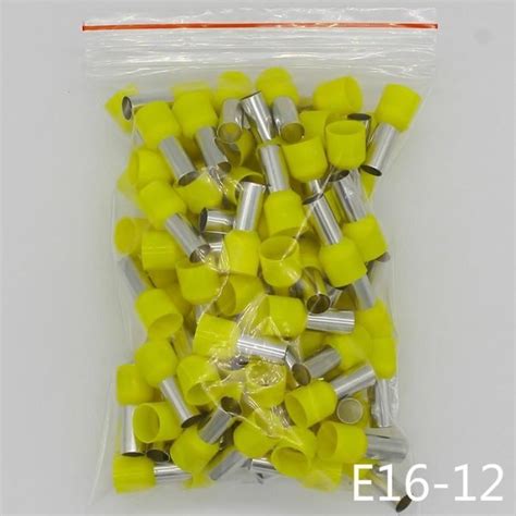 COSSE ELECTRIQUE Yellow E16 12 Tube isolant isolé terminaux 16MM2