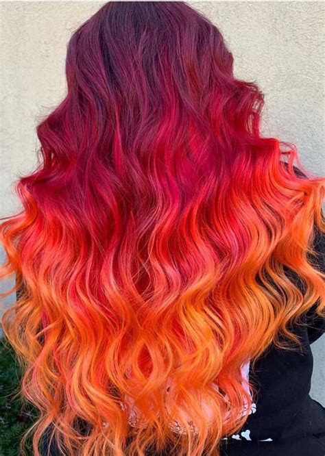 Hottest Orange Red Hair Color Shades For 2019 Hair Color Red Ombre
