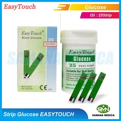 Jual Easytouch Strip Glukosa Tes Gula Darah Isi Pcs Refill Stik Easy Touch Gcu In Dengan