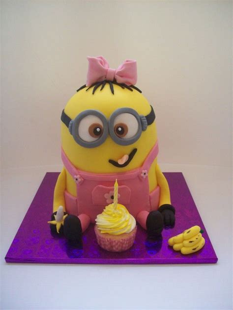 girl minion cake 325 temptation cakes