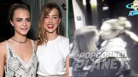 Amber Heard Cara Delevingnes Kissing Video Leaked Days After Johnny