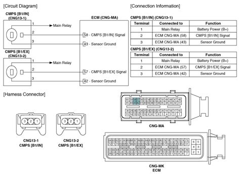 Hyundai Elantra Camshaft Position Sensor Cmps Schematic Diagrams