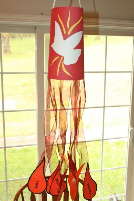 A Windsock For Pentecost With Images Sunday School Crafts Holy