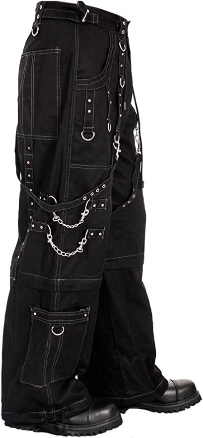 Dead Threads Elite Grey Thread Gothic Metal Punk Men S Baggy Trousers Pants Black XXL Amazon