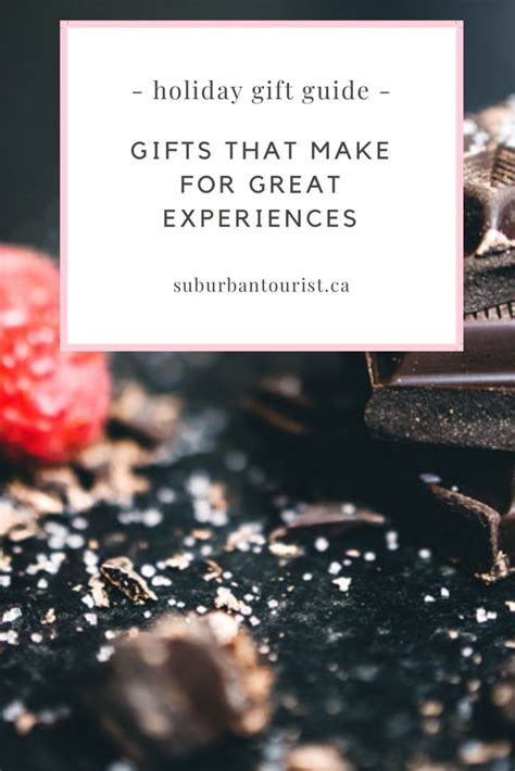 Available on wednesday and thursday. LOVE IT Experience Gift Ideas - Holiday Gift Guide (With ...