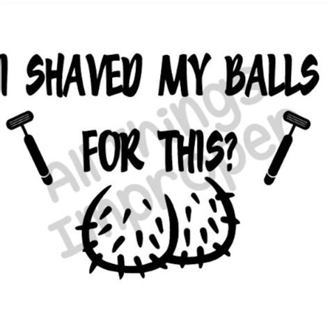 Shaved Balls Svg Etsy