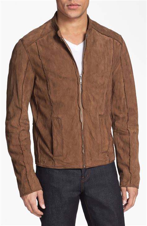 Rogue Suede Bomber Jacket In Brown For Men Driftwood Lyst