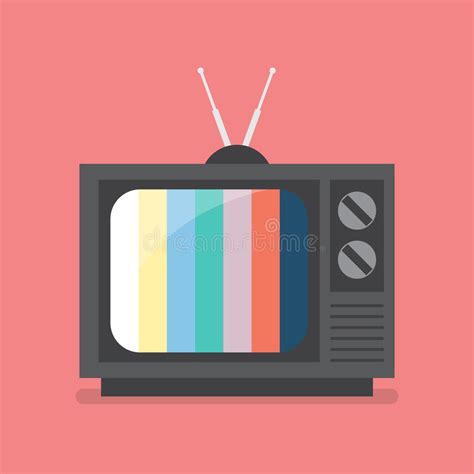 Television Color Test Pattern Stock Vector Illustration