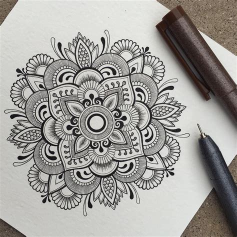 Irukandjidesigns On Instagram “mandal On And On And On ” Mandala Design Pattern Mandala
