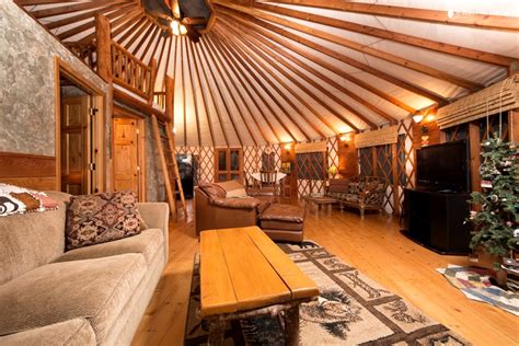 Yurts are increasingly popular options that fit between cabins in the woods, yet with tents' atmosphere. Luxury Yurt Northern California