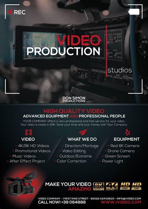 Video Production And Services 3 Flyerposter By Giunina On Deviantart