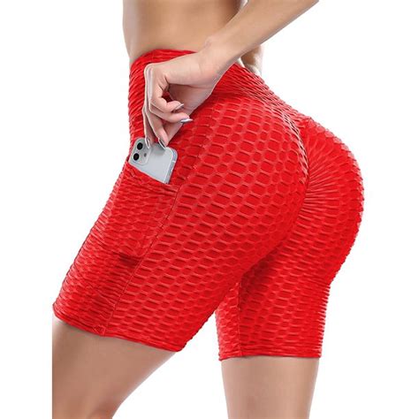Butt Lifting Shorts Legging For Women Tik Tok Booty Scrunched Textured Workout Yoga Push Up