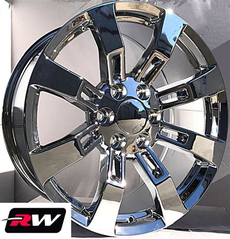 20 Inch Rw Ck375 Wheels For Chevy Truck Chrome Rims 6x1397 6x550 31 Set