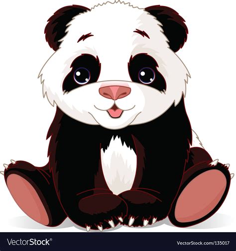 Premium Vector Cute Baby Panda With Floral Riset