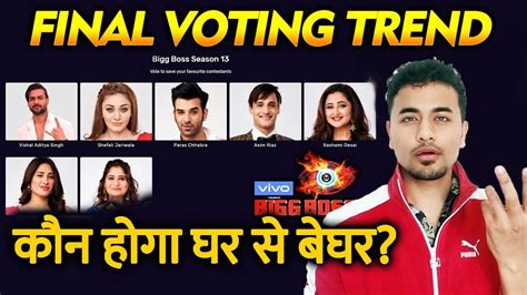 Bigg boss 14 online voting. Bigg Boss 13 | FINAL VOTING TREND | Who Will Be EVICTED ...