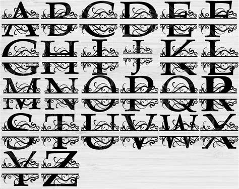 Split Monogram Svg Monogram Alphabet Split Letter Split The Art Of Mike Mignola